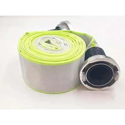 Abbildung von 3 Zoll B 75 5 Meter Industrieschlauch Feuerwehrschlauch Bauschlauch Flachschlauch Schlauch mit Storz Kupplung