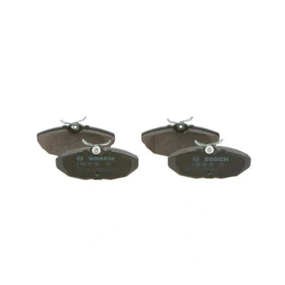 Abbildung von BOSCH 0 986 424 702 Bremsbelagsatz Low Metallic mit Anti Quietsch Blech Feder JAGUAR: S Type
