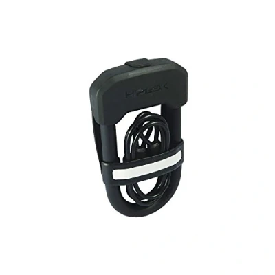 Abbildung von Hiplok DC, Bügelschloss mit Zusatz Stahlkabel, Unisex, ALL BLACK, Schließbereich: 13.5cm x 7cm + 100cm