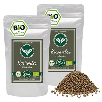 Abbildung von Azafran BIO Koriander Samen ganz Saat (Körner) 500g