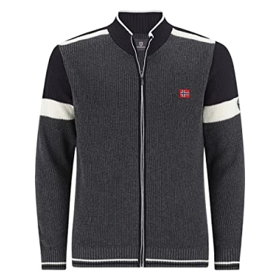 Abbildung von Jan Vanderstorm Strickjacke ANVE Mit modischen Blockstreifen