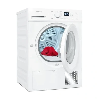 Abbildung von Exquisit Wärmepumpentrockner TWP803 030 weiss 8 Kg A++ 16 Programme Knitterschutz Startzeitvorwahl