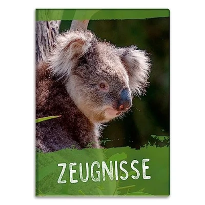 Abbildung von itenga Organisationsmappe Zeugnismappe Motiv Koala DIN A4 wattierter Einband
