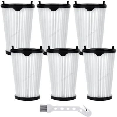 Abbildung von Rebirthcare 6 Stück Filter für AEG Ergorapido Akkustaubsauger Zubehör AEF150 CX7 Flexibility Animal Ersatzfilter alle 2 &amp; QX8 X Power 45an i360 s360