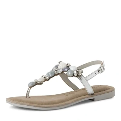 Abbildung von Tamaris Zehentrenner, Damen, Größe: 40, Silver comb Schuhe