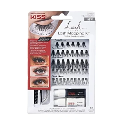 Abbildung von Kiss Klebeklammern Wimpern 3D DIY