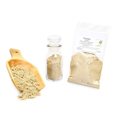 Abbildung von Fenchel, gemahlen, Premium Qualität, Kräuter getrocknet, Fenchelsamen, Backgewürze, Backzutaten, Brotgewürz, Naturgewürz, Fencheltee, glutenfrei, 25g