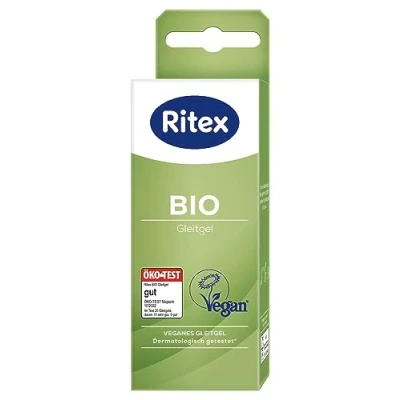 Abbildung von Ritex BIO Gleitgel, 50 ml, vegan und tierversuchsfrei, frei von Duft Farbstoffen, PEG, Parabenen anderen Konservierungsstoffen, Made in Germany