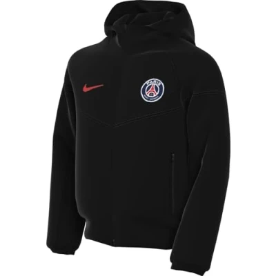 Abbildung von Nike Performance Paris Saintgermain PSG TECH Unisex Sweatjacke für Kinder, Größe: 140 152, Black/university red