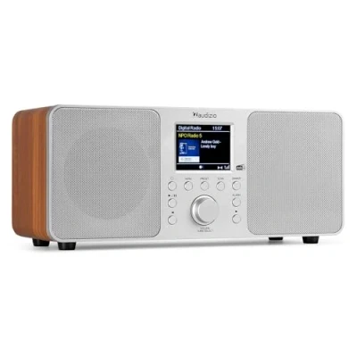 Abbildung von Audizio Genua DAB Radio mit Bluetooth Stereo Plus Fernbedienung, 60 Speicherplätze, Auto Scan, Line Out, USB, Ideal für Zuhause und Unterwegs, Einfache Bedienung Schwarz