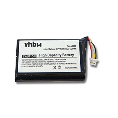 Abbildung von vhbw 1x Akku kompatibel mit Nevo S70 Fernbedienung Remote Control (1700 mAh, 3,7 V, Li Ion) Ersatz für A0356