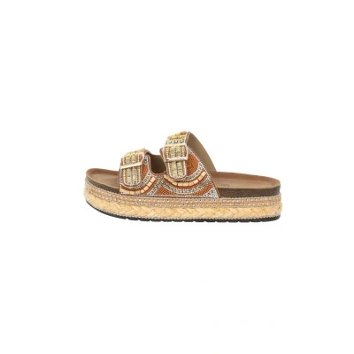 Abbildung von Palado by Sila Sahin Luberos Pantolette flach, Damen, Größe: 37, Camel Schuhe