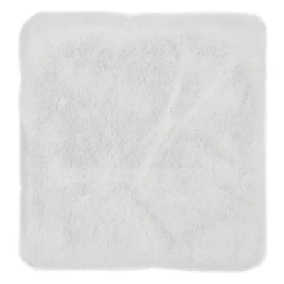 Abbildung von LUXOR living Sitzkissen Coste Kunstfell Stuhlauflage als Deko Wohnzimmer oder Stuhlkissen gemütliches Stuhl Dekokissen 40 x cm eckig weiß 1 Stück