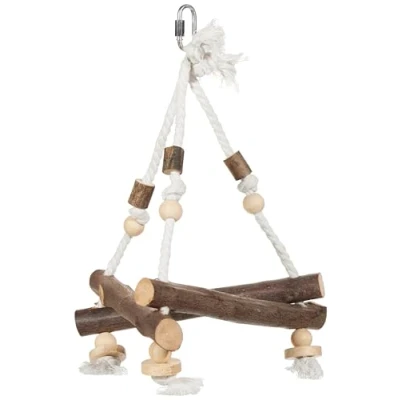 Abbildung von Trixie Bark Wood Swing On A Rope 27 x cm