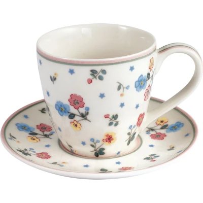 Abbildung von Greengate Adelena Espressotasse m.U. weiss 6,5 cm