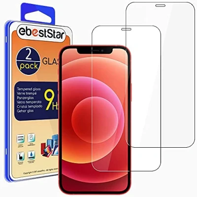Abbildung von ebestStar {2 Stück) Panzer Schutz Glas für iPhone 12 Pro, 3D Displayschutz, 9H gehärte Glas, Abgerundete, Blasenfrei