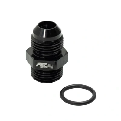 Abbildung von AN8 ORB Männlich Auf JIC Hose Fittng Adapter Schwarz