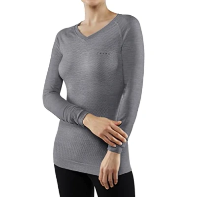 Abbildung von Falke Light FOR WARM TO COLD Conditions Unterhemd/shirt Grey heather, Damen, Größe: XS, heather