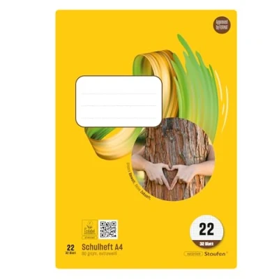 Abbildung von Staufen Style Schulheft 5 Hefte je 32 Blatt, DIN A4, Lineatur 22 (5 mm kariert), 80 g/m² Papier
