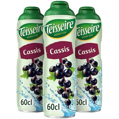 Abbildung von 3 Sirup Cassis (schwarze Joahnnisbeere) Teisseire x 0,6L