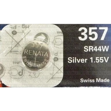 Abbildung von Renata Uhrenbatterie SP 357 ///;(303 ) SR44W (SR44, LR44,A76,82,LR1166,LR1154,AG13);1 Pack