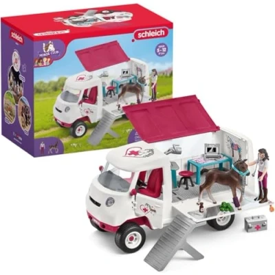 Abbildung von Schleich 42439 Horse Club Mobile Tierärztin mit Hannoveraner Spielset