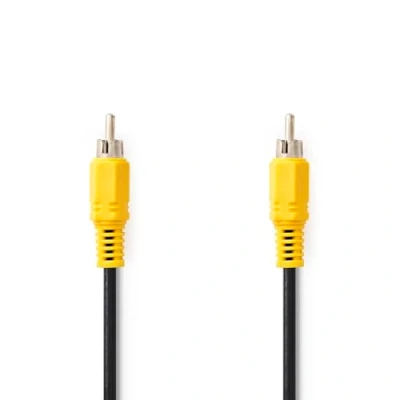 Abbildung von NEDIS Composite Videokabel RCA Vernickelt 480p 10.0 m Rund PVC Schwarz Label