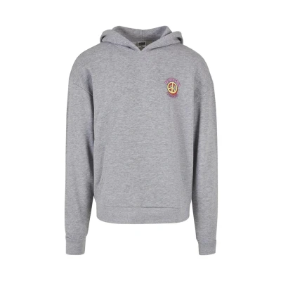 Abbildung von Urban Classics BIG Peace Hoody Kapuzenpullover, Herren, Größe: Large, Grey