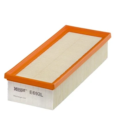 Abbildung von HENGST FILTER E692L Luftfilter 58 108 268 Filtereinsatz ROVER: 25 Schrägheck, 200 Cabrio, Hatchback, LOTUS: Elise Mk2, Mk1, MG: MGF Cabrio
