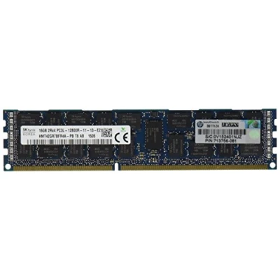 Abbildung von HP 16 GB (1 x GB) 2RX4 PC3L 12800R DDR3 1600 MHZ Memory Kit Server 713985 B21 (zertifiziert generalüberholt)