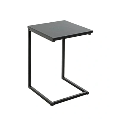 Abbildung von HAKU Möbel Beistelltisch schwarz, MDF, Metall Maße: B 33 cm x H 60 T 35 cm, Style: Modern