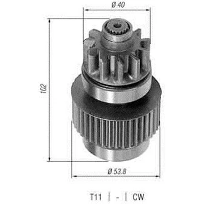 Abbildung von MAGNETI MARELLI 940113020300 Ritzel, Starter