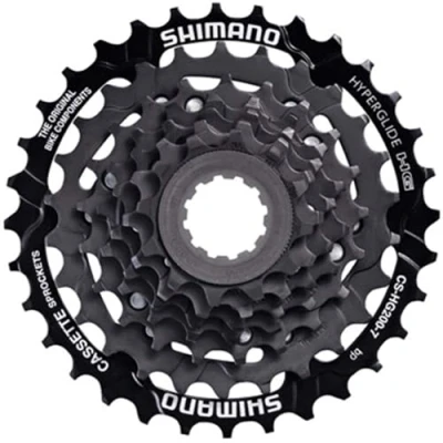 Abbildung von Shimano HG200 7 Kassette fach 12 32 Zähne schwarz