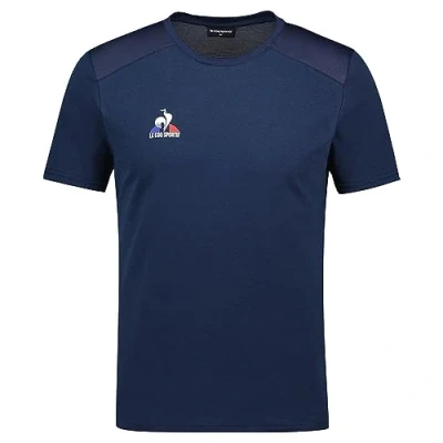 Abbildung von Le Coq Sportif Herren Tennis Tee Ss N4 M Dress Blues T Shirt, Blau, L