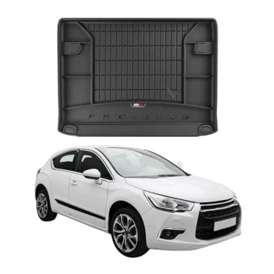 Abbildung von Kofferraumwanne Laderaumwanne kompatibel mit Citroen DS4 2011 2015 OMAC Premium 3D Schwarz