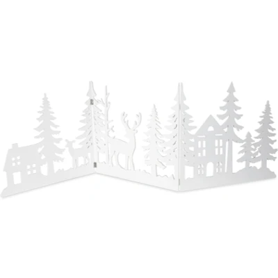 Abbildung von RIFFELMACHER &amp; WEINBERGER Weihnachtsszene &quot;Winterlandschaft, Weihnachtsdeko&quot;, Silhouette aus Holz, Länge 134 cm, Höhe 40 cm