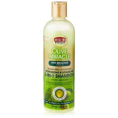 Abbildung von African Pride Olive Miracle Anti Breakage 2 in 1 Shampoo and Conditioner 355 ml/12 fl.oz