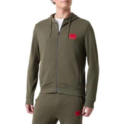 Abbildung von HUGO Daple Sweatjacke, Herren, Größe: Medium, Dark beige