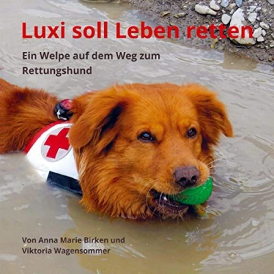 Abbildung von Luxi soll Leben retten: Ein Welpe auf dem Weg zum Rettungshund