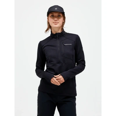 Abbildung von Peak Performance Trail Polartec HALF ZIP Fleecepullover, Damen, Größe: Large, Black