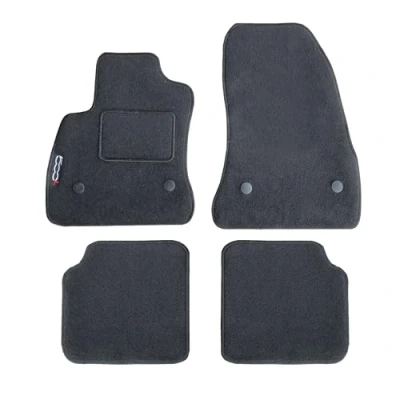Abbildung von Lupex Shop tpmis4fix _ 500L Fußmatten Auto aus Teppich mit Logo für 4 Clip