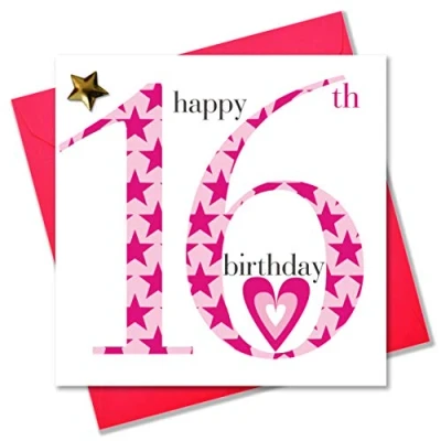 Abbildung von Claire Giles Ages Geburtstagskarte, zum 16. Geburtstag,