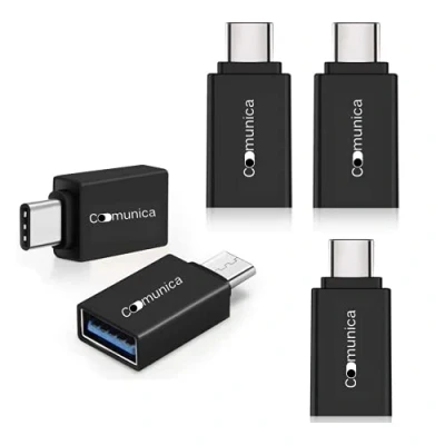 Abbildung von Otg Type C USB 3.0 Adapter 5 Stück Hochgeschwindigkeits für Samsung S21 Galaxy Note10 Huawei P40 Pro Plus to