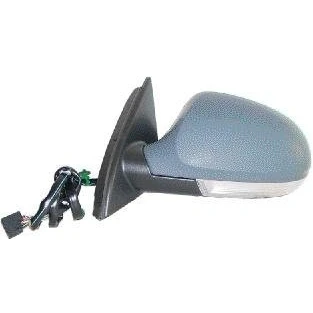 Abbildung von Außenspiegel Van Wezel 5839808 rechts grundiert Komplettspiegel, konvex, für elektr.Spiegelverstellung, beheizbar VOLKSWAGEN: Passat B6 Limousine