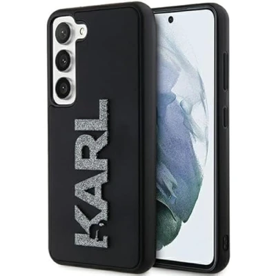 Abbildung von CG Mobile Karl Lagerfeld KLHCS24S3DMBKCK Hülle für S24 S921 Schwarz hardcase 3D Rubber Glitter Logo