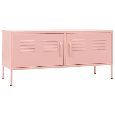 Abbildung von vidaXL TV Schrank Rosa 105x35x50 cm Stahl (1 St)