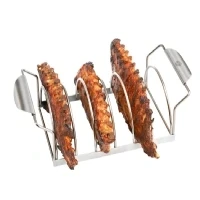 Abbildung von GEFU 89248 Spare Rib Halter BBQ Bratenhalter Edelstahl