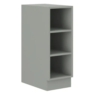 Abbildung von Küchen Preisbombe Unterschrank Regal 30 cm Bianca Grey Rose Grau Küchenzeile Küchenblock