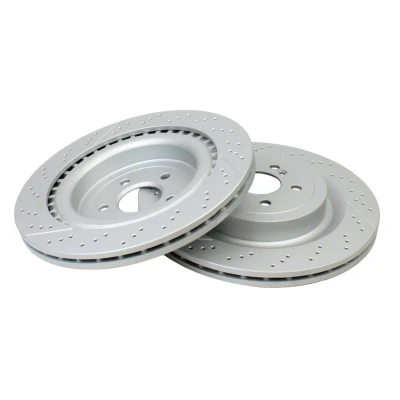 Abbildung von QUARO Bremsscheibe MERCEDES BENZ: C Klasse T modell, Limousine, Coupe 360mm 26mm 5 112mm gelocht/innenbel. QD1650 Bremsscheiben