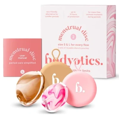 Abbildung von Bodyotics Intimpflege Wiederverwendbares Menstruationsscheiben Set